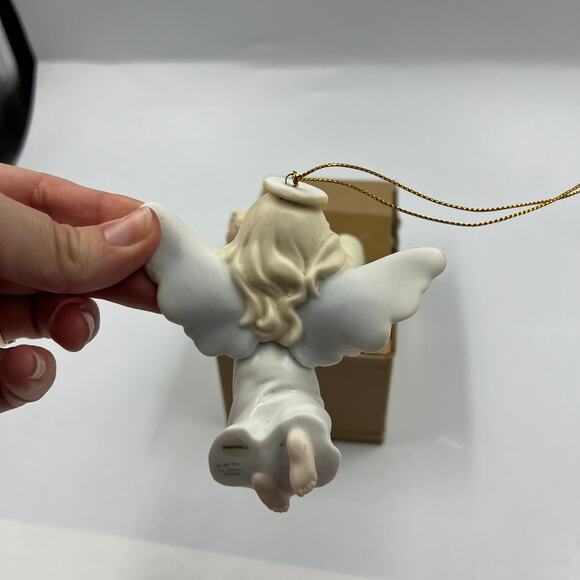 Vintage Precious Moments Enesco 1997 Ornaments Puppy Sled Christmas Angel - Picture 6 of 11